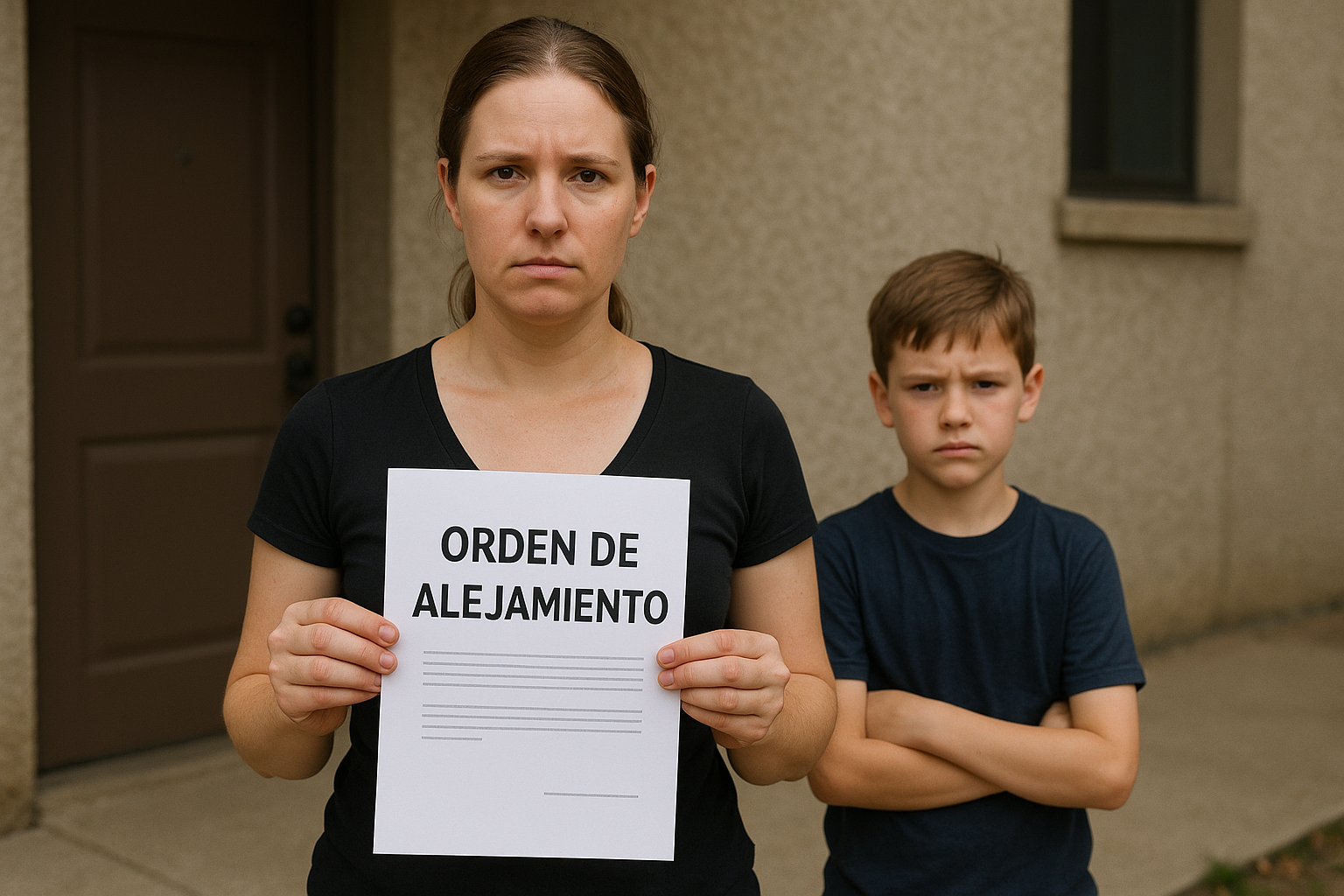 Orden de alejamiento por violencia intrafamiliar con hijos involucrados